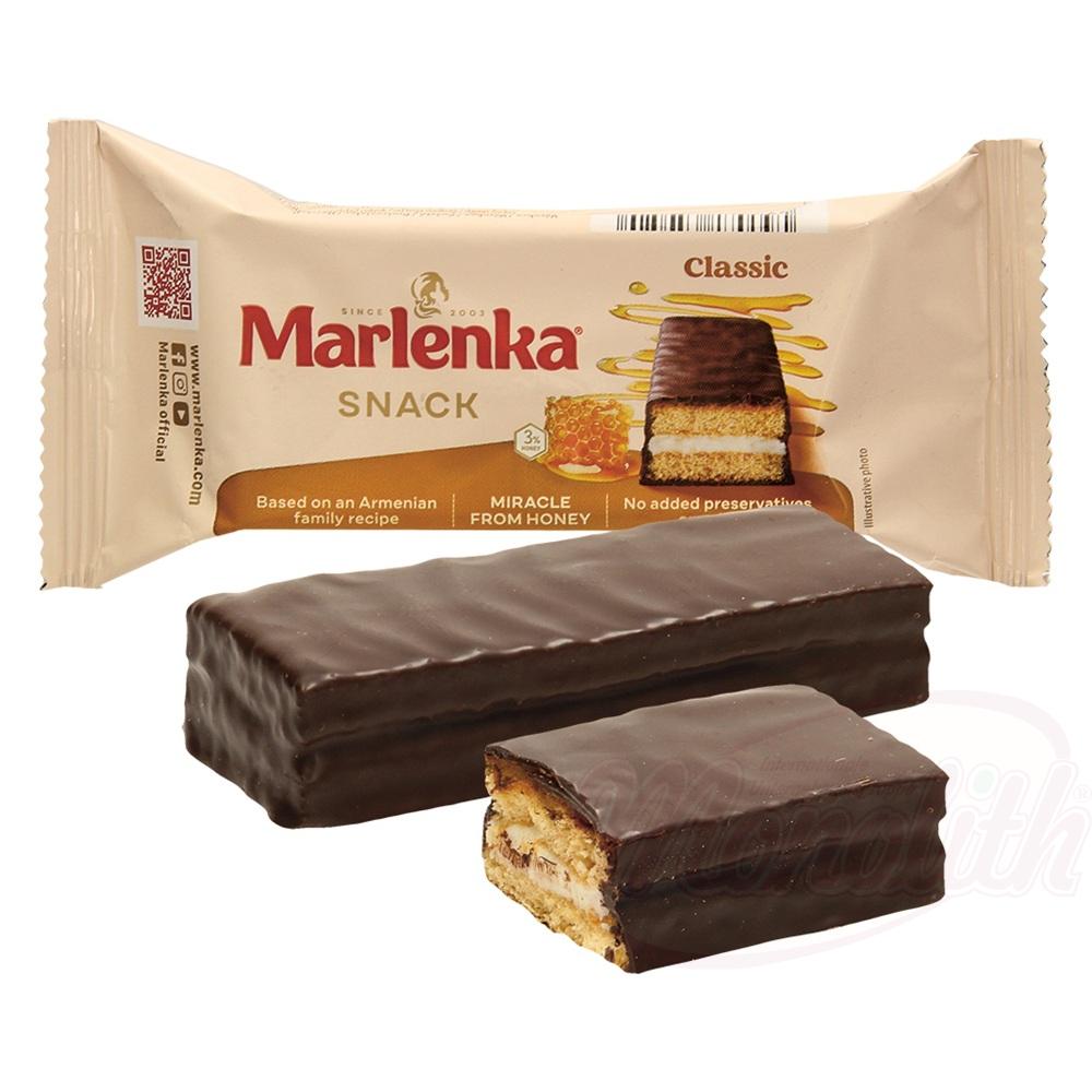 Gâteau-snack au goût de miel et fourré de crème (34%) dans un glaçage gras contenant du cacao, surgelé 50g. Снек с медовым вкусом и кремовой начинкой (34 %) в какао-глазури, замороженный