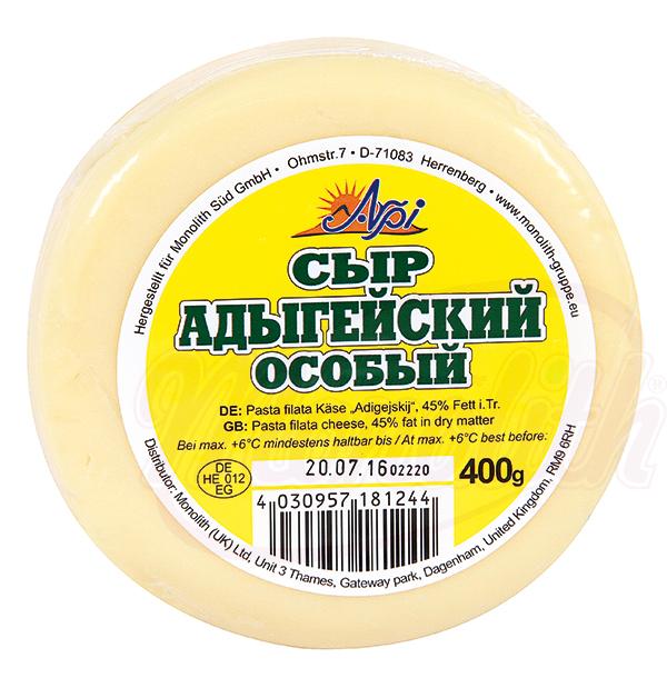 Fromage à pâte filée „Adigejskij" , 45 % de graisse en matière sèche Сыр "Адыгейский особый"