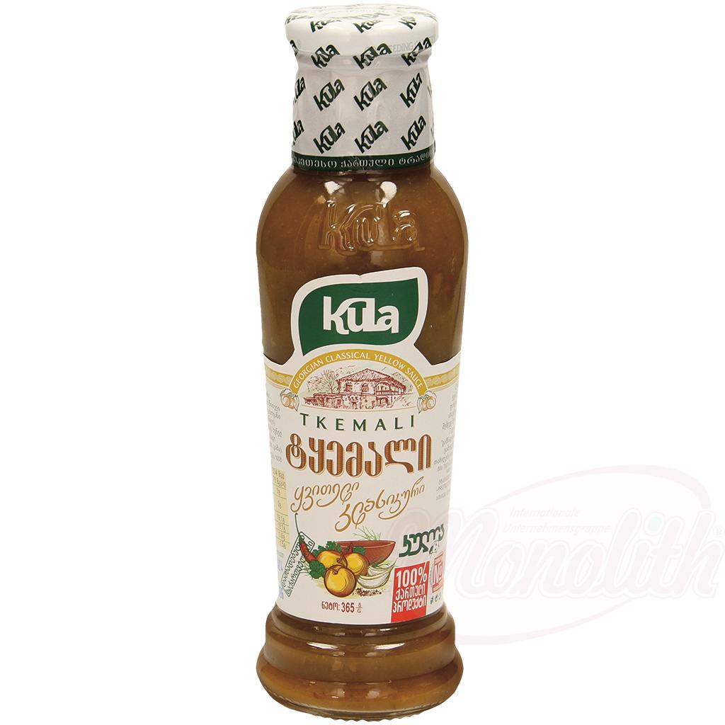 TKEMALI - sauce aux prunes jaunes de cerise à la géorgienne, classique 365g. ТКЕМАЛИ - соус из желтой алычи по-грузински, классический
