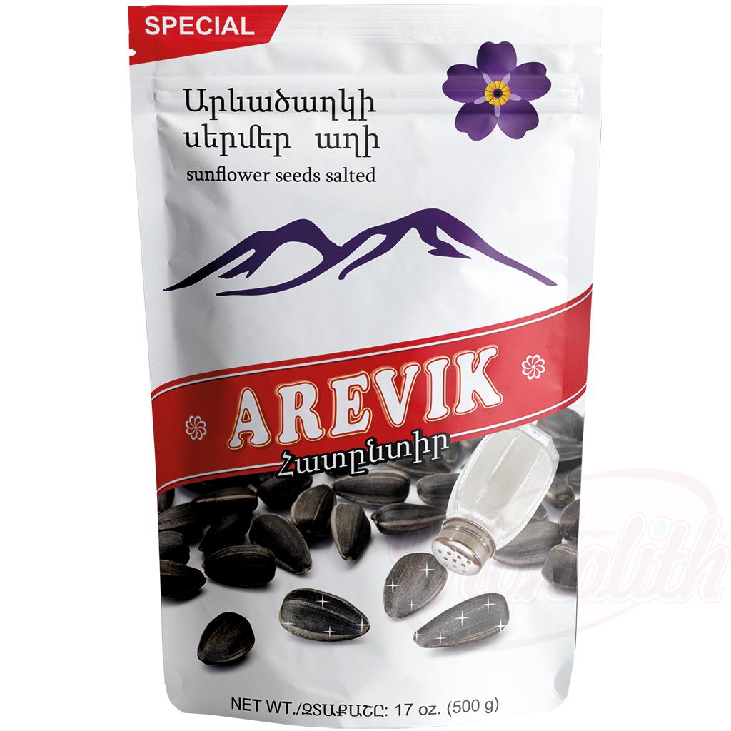 Graines de tournesol noir, grillées et salées "Tambovskij volk" 500g. Семечки черные жареные, солёные "Тамбовский волкъ"