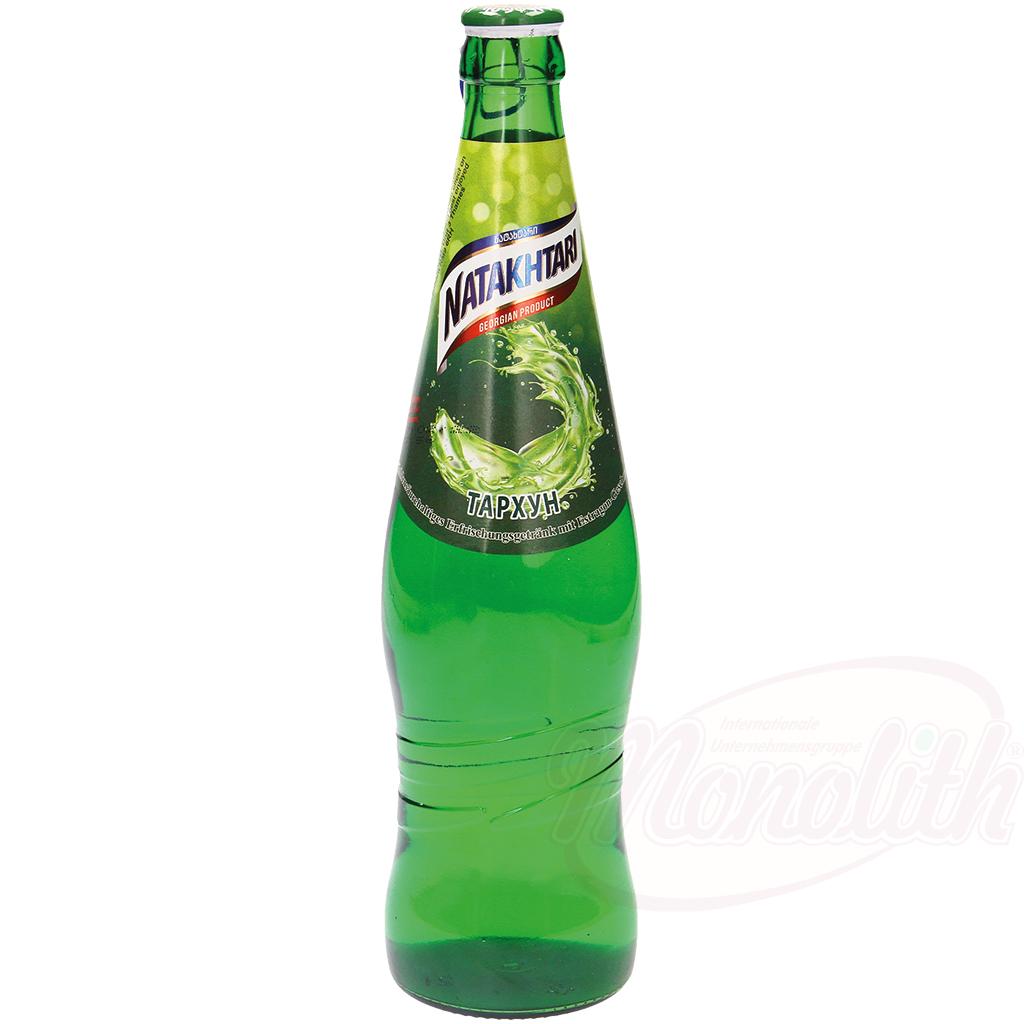 Boisson rafraîchissante gazeuse à l'estragon NATAKHTARI, 0,5L. Напиток безалкогольный сильногазированный "Тархун, НАТАХТАРИ"