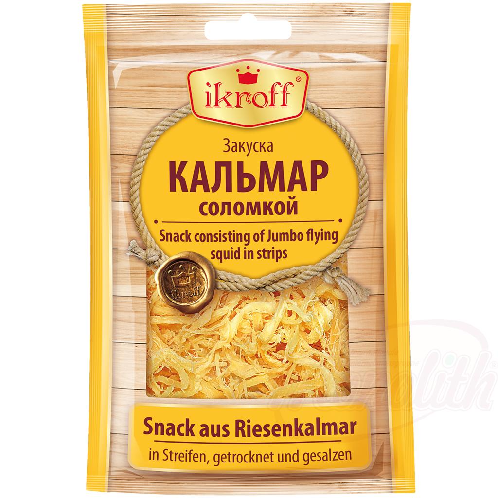Snack à base de Encornet géant (Кальмар), séché et salée, 36g
