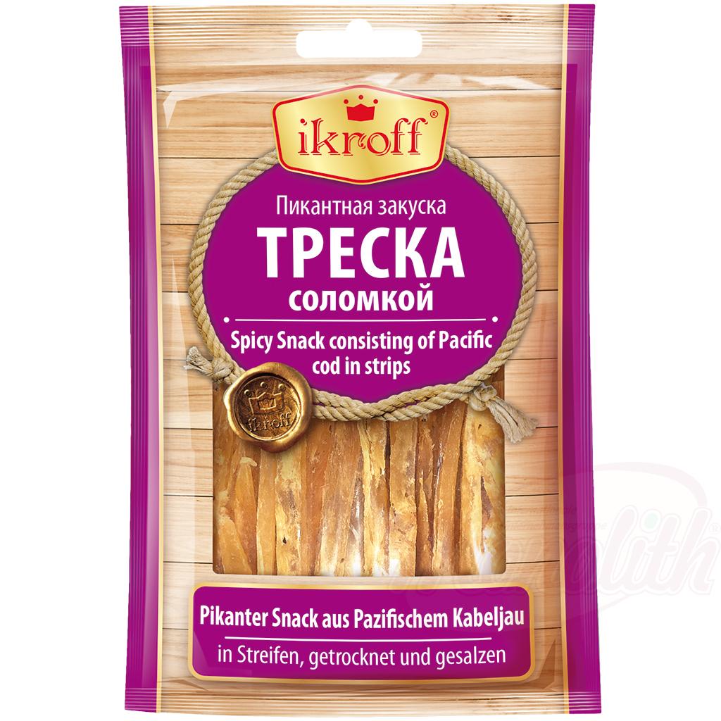 Snack à base de morue du Pacifique, séchées et salées, 36g