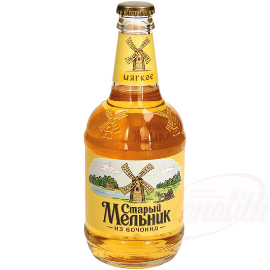 Bière "Stary Melnik Mjagkoe" 4,3% vol., 45cl. Пиво "Старый мельник" бочковое, мягкое 4,3% алк.