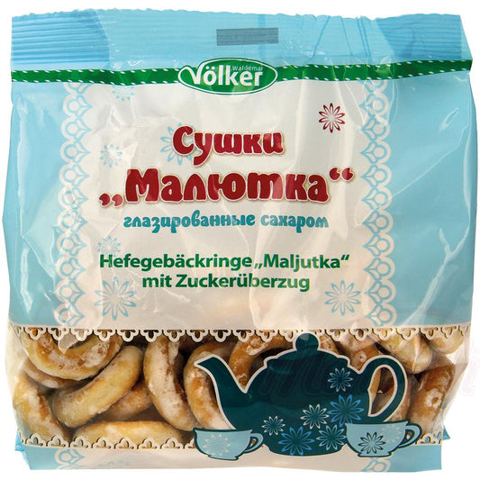 Ronds "Maljutka" glacés (11 %), 180g. Сушки "Mалютка" глазированные сахаром