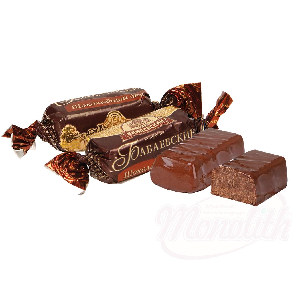 Confiserie "Babaevskie" au chocolat, 100g. Конфеты "Бабаевские" со вкусом шоколада и арахисом в какаосодержащей глазури