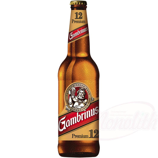 Bière "Gambrinus" 5,2% vol., 50cl. Пиво "Gambrinus" 5,2% алк.