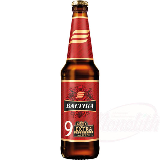 Bière "Baltika Extra" n ° 9, 8,0% vol., 45cl. Пиво "Балтика" №9, 8,0% алк.