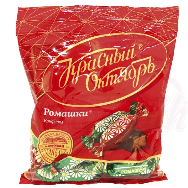 Confiserie fondante "Romaschki", 250g. Помадные конфеты "Ромашки" с ароматом рома в какаосодержащей глазури