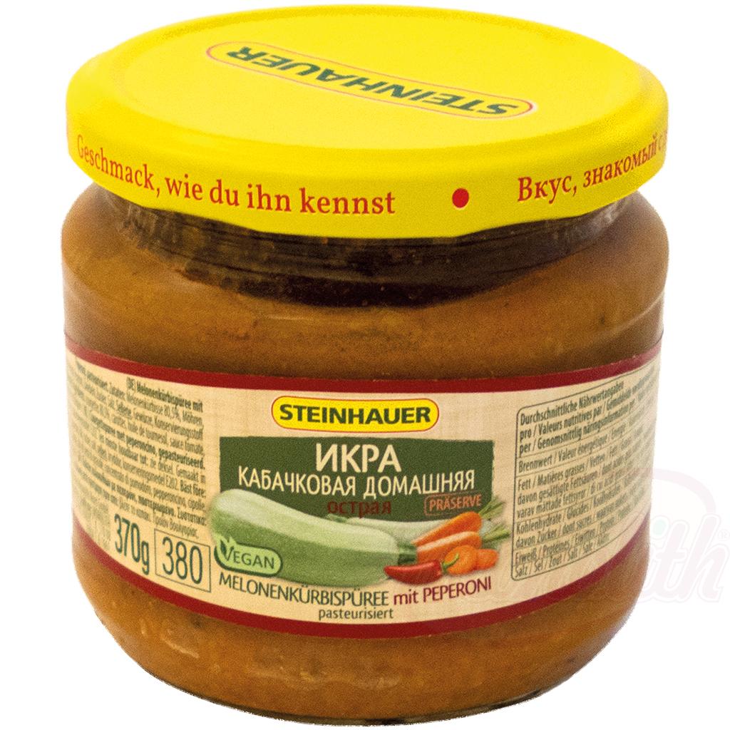 Caviar de courgette, 370g, Икра кабачковая домашняя, острая