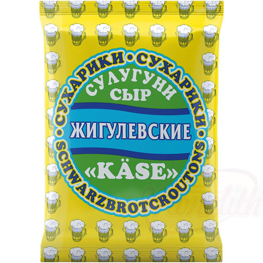 Snack croûtons "Zhiguljovskie suhariki" goût fromage, 50g. Жигулёвские сухарики со вкусом сыра