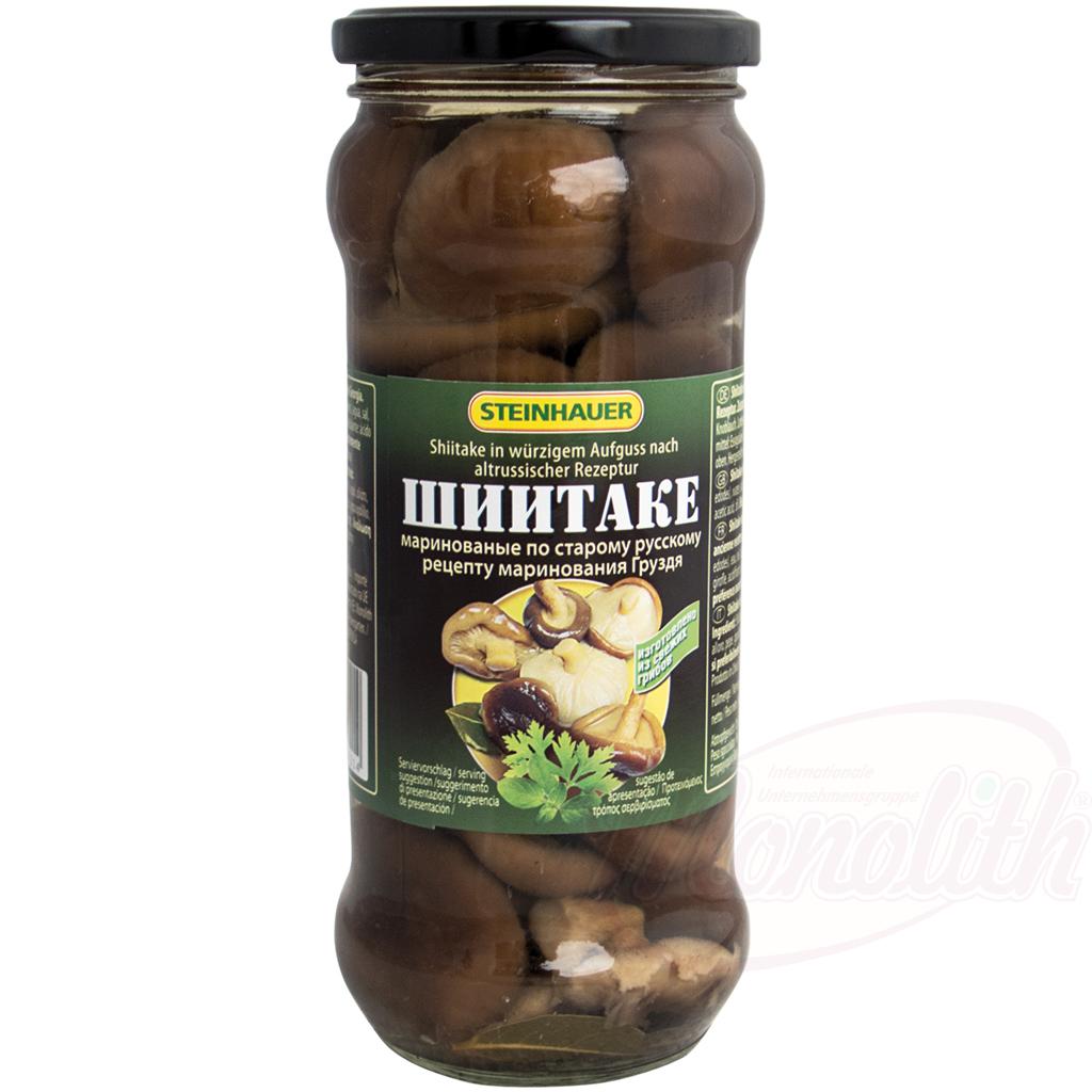Shiitake marinés, 530g. Грибы шиитаки по старому русскому рецепту маринования груздя
